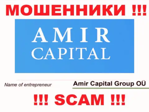 Амир Капитал Групп ОЮ - это организация, владеющая internet-разводилами AmirCapital