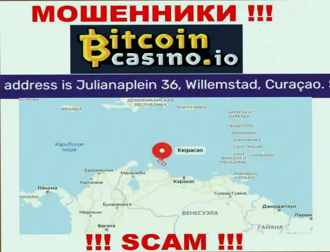 Будьте крайне внимательны - компания Bitcoin Casino скрылась в оффшоре по адресу Julianaplein 36, Willemstad, Curacao и накалывает людей