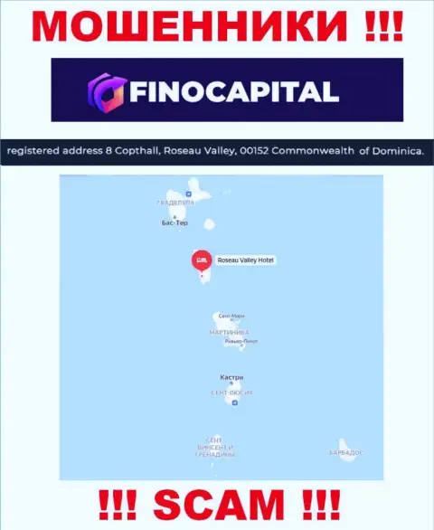 FinoCapital - это МОШЕННИКИ, отсиживаются в оффшорной зоне по адресу: 8 Copthall, Roseau Valley, 00152 Commonwealth of Dominica