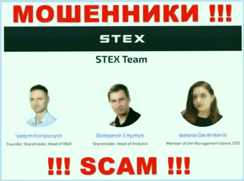 Кто именно руководит Stex неизвестно, на веб-сервисе мошенников представлены липовые сведения
