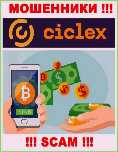 Ciclex не внушает доверия, Криптовалютный обменник - это конкретно то, чем заняты указанные разводилы