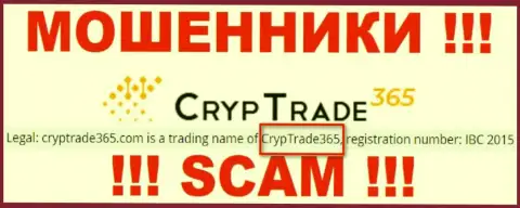 Cryp Trade 365 - это ОБМАНЩИКИ !!! Управляет указанным лохотроном CrypTrade365