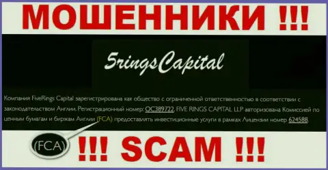 Не работайте с компанией FiveRings-Capital Com - орудуют под прикрытием офшорного регулирующего органа: FCA