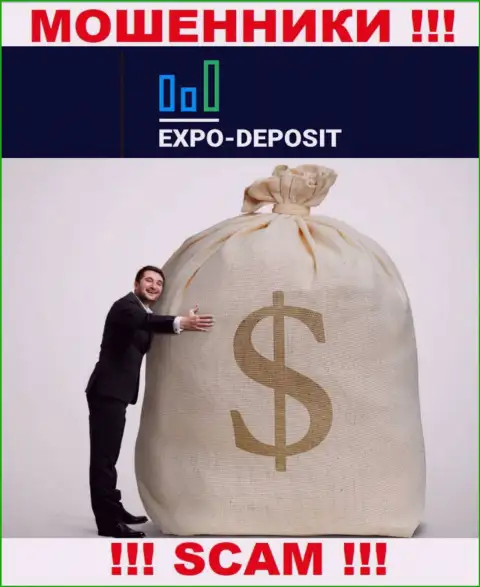 Невозможно забрать назад вложенные денежные средства с организации Expo-Depo, поэтому ни копеечки дополнительно отправлять не рекомендуем