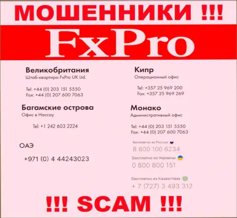 Будьте крайне осторожны, Вас могут одурачить мошенники из организации FxPro Ru Com, которые трезвонят с разных номеров телефонов